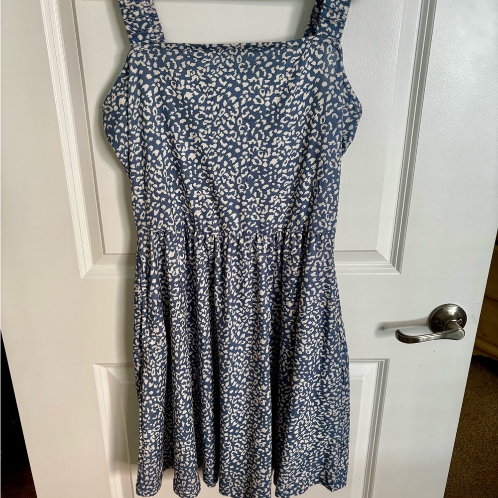 Amazon Blue and White Mini Dress